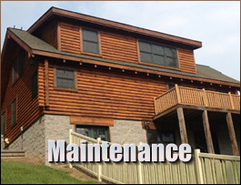  Richardsville, Virginia Log Home Maintenance