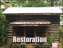Historic Log Cabin Restoration  Richardsville, Virginia